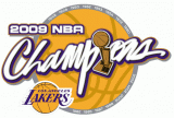 Los Angeles Lakers 2008-2009 Champion Logo Print Decal