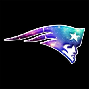 Galaxy New England Patriots Logo Print Decal