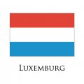 Luxemburg flag logo Iron On Transfer