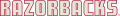 Arkansas Razorbacks 1964-1966 Wordmark Logo Print Decal