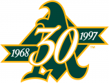 Oakland Athletics 1997 Anniversary Logo Iron On Transfer