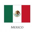 Mexico flag logo Print Decal