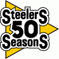 Pittsburgh Steelers 1982 Anniversary Logo Iron On Transfer