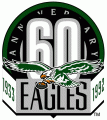 Philadelphia Eagles 1992 Anniversary Logo Iron On Transfer