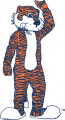 Auburn Tigers 1981-2005 Mascot Logo Print Decal