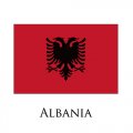 Albania flag logo Iron On Transfer