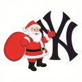 New York Yankees Santa Claus Logo Print Decal