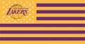 Los Angeles Lakers Flag001 logo Print Decal