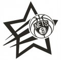Brooklyn Nets Basketball Goal Star logo Iron On Transfer