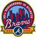 Atlanta Braves 2006 Anniversary Logo Iron On Transfer
