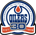 Edmonton Oiler 2008 09 Anniversary Logo Print Decal
