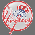 New York Yankees Plastic Effect Logo Iron On Transfer