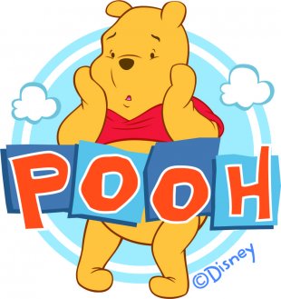 Disney Pooh Logo 01 Print Decal