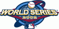 MLB World Series 2002 Logo Iron On Transfer