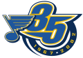 St. Louis Blues 1991 92 Anniversary Logo 02 Print Decal