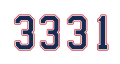 Montreal Canadiens number 333311 Print Decal