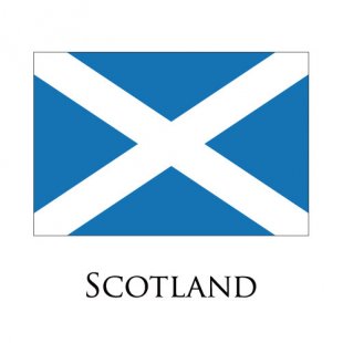 Scotland flag logo Iron On Transfer