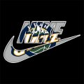 Utah Jazz Nike logo Print Decal