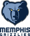 Memphis Grizzlies 2018-2019 Pres Primary Logo Print Decal