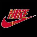 Calgary Flames Nike logo Print Decal