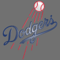 Los Angeles Dodgers Plastic Effect Logo Iron On Transfer