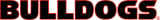 Georgia Bulldogs 2013-Pres Wordmark Logo 04 Print Decal