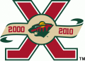 Minnesota Wild 2010 11 Anniversary Logo Iron On Transfer