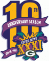 Green Bay Packers 2006 Anniversary Logo Iron On Transfer