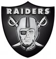 Oakland Raiders Plastic Effect Logo Iron On Transfer