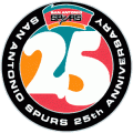 San Antonio Spurs 1996-97 Anniversary Logo Print Decal