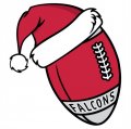 Atlanta Falcons Football Christmas hat logo Iron On Transfer