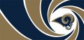 007 Los Angeles Rams logo Print Decal