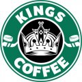 Los Angeles Kings Starbucks Coffee Logo Iron On Transfer