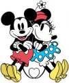 Mickey and Minnie Mouse Logo 03 Print Decal