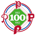 Philadelphia Phillies 1983 Anniversary Logo Print Decal