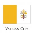 Vatican City flag logo Iron On Transfer