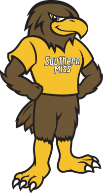 Southern Miss Golden Eagles 2003-Pres Mascot Logo 01 Iron On Transfer