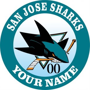 San Jose Sharks Customized Logo Print Decal