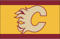 Calgary Flames 2010 11 Throwback Logo Iron On Transfer