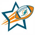 Miami Dolphins Football Goal Star logo Print Decal