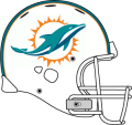 Miami Dolphins 2013-2017 Helmet Logo Print Decal