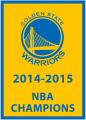 Golden State Warriors 2014-2015 Championship Banner Iron On Transfer