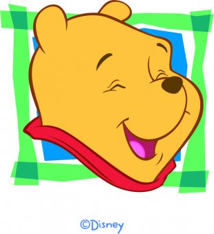 Disney Pooh Logo 05 Print Decal