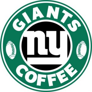 New York Giants starbucks coffee logo Print Decal