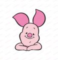 Disney Piglet Logo 25 Print Decal