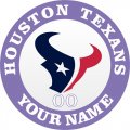 Houston Texans Customized Logo Iron On Transfer