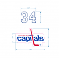 Washington Cpitals helmet logo Print Decal