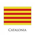 Catalonia flag logo Iron On Transfer