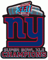 New York Giants 2008 Champion Logo Iron On Transfer