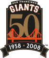 San Francisco Giants 2008 Anniversary Logo Iron On Transfer